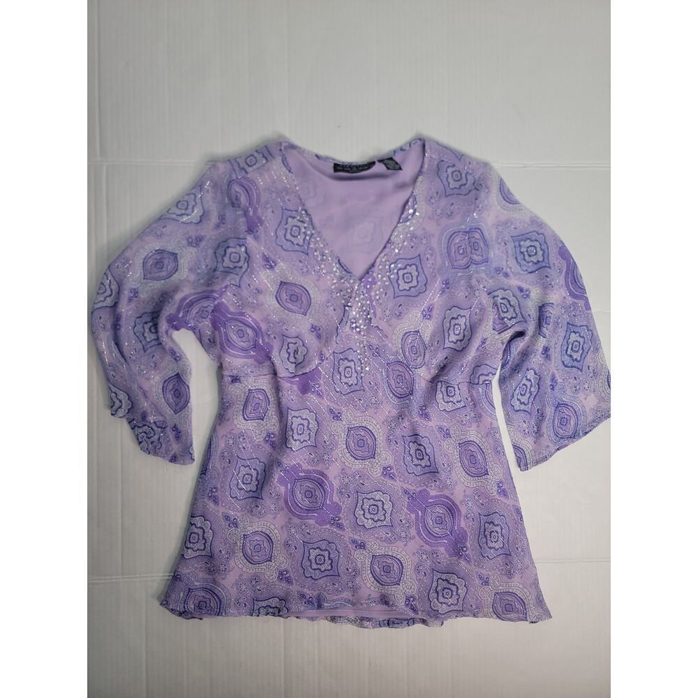 Separates By New York City Design Co. Babydoll Silk Camisole Top 1X Boho Y2K